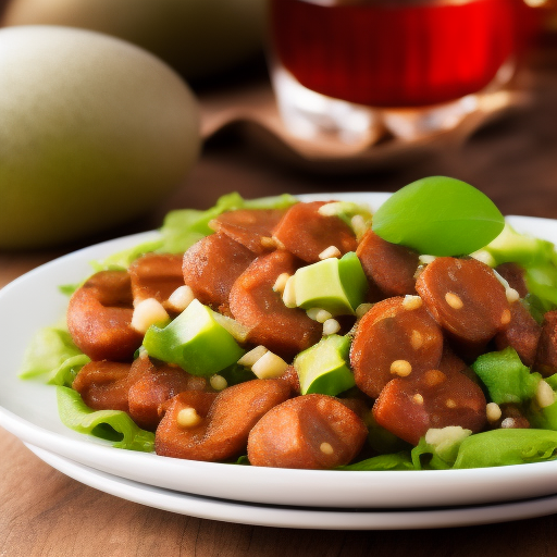 Ensalada de lentejas con aguacate y huevo