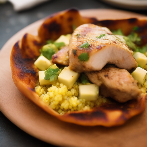 Ensalada de quinoa y pollo a la parrilla