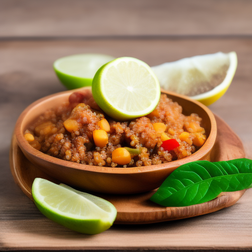 Ensalada de quinoa y lentejas con aderezo de limón