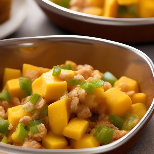 Ensalada de mango y camarones