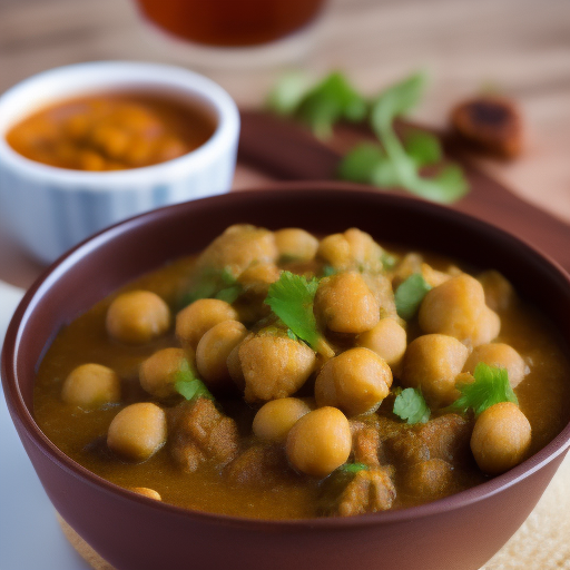 Curry de garbanzos y espinacas