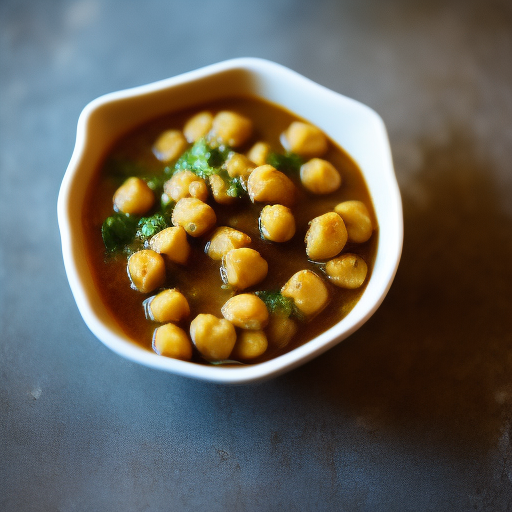 Curry de garbanzos y espinacas