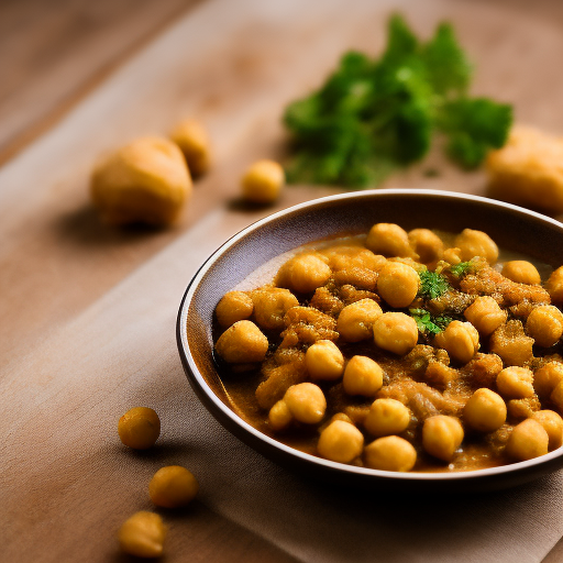 Curry de garbanzos y espinacas