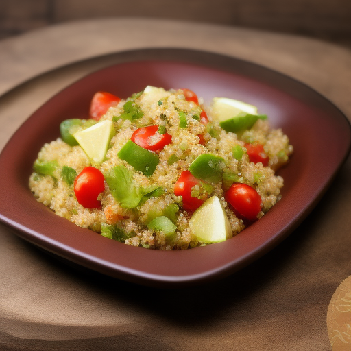 Ensalada de quinoa y vegetales asados