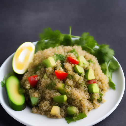 Ensalada de quinoa y aguacate