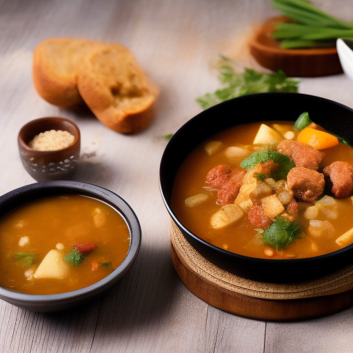 Sopa de Lentejas con Vegetales Asados