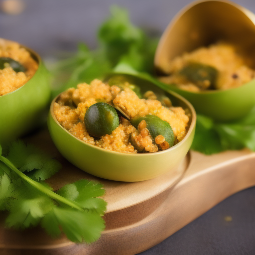 Pimientos rellenos de quinoa y verduras