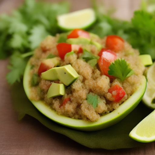 Ensalada de quinoa y aguacate con vinagreta de limón y miel