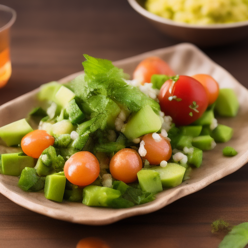 Ensalada de garbanzos y aguacate