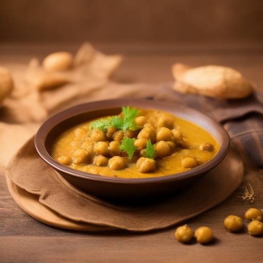 Curry de garbanzos y espinacas