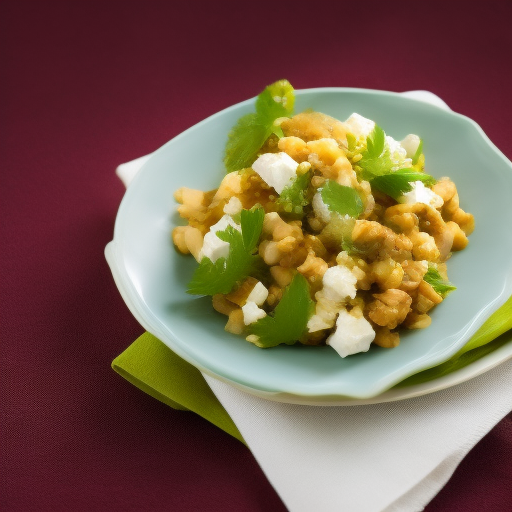 Ensalada de lentejas y feta con aderezo de limón