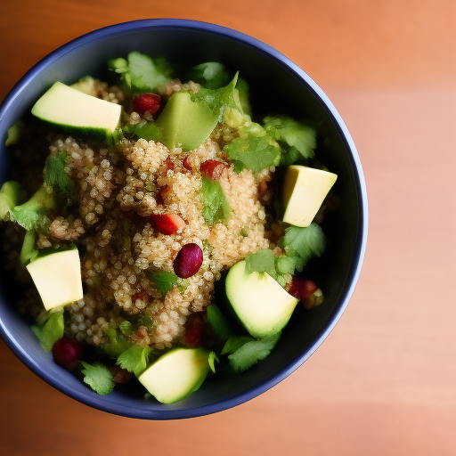 Ensalada de atún con aguacate y quinoa