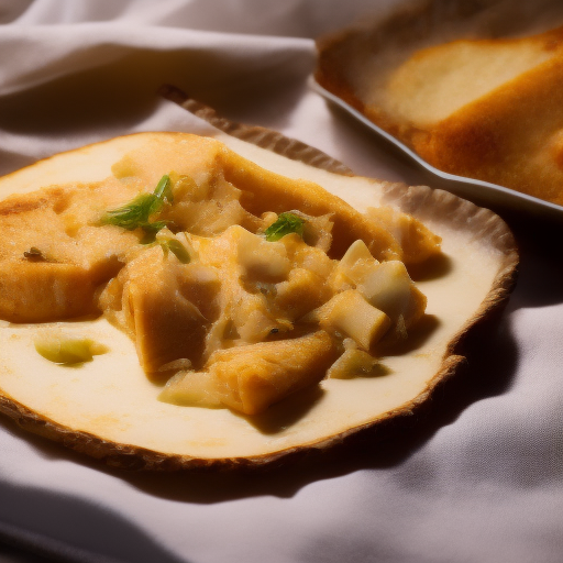 Pescado con costra de queso parmesano y hierbas