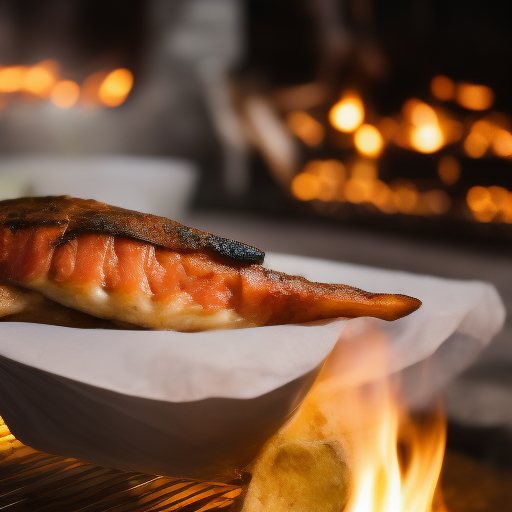 Salmón a la parrilla con salsa de cítricos y jengibre