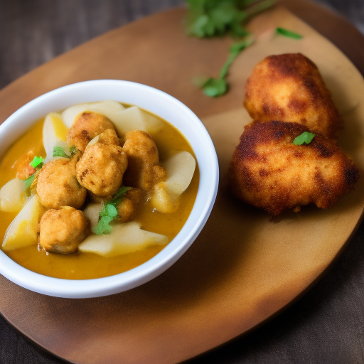 Albóndigas de Pollo al Curry con Coco