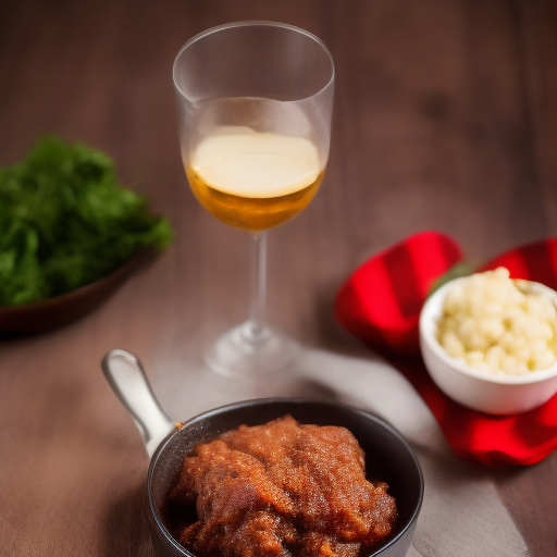 Carne de cerdo con salsa de mostaza y miel