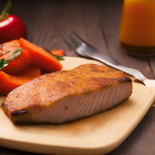 Filete de cerdo al horno con salsa de naranja y miel