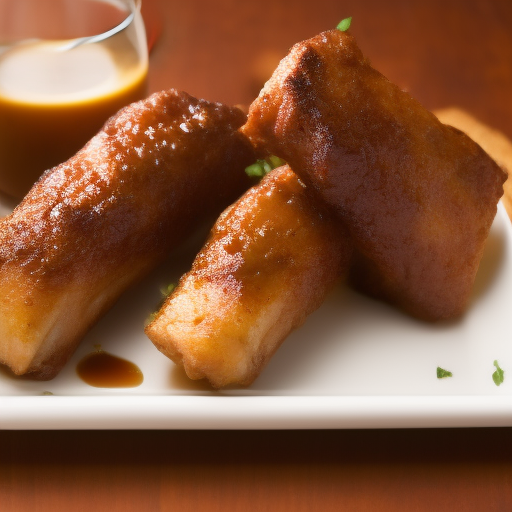 Costillas de cerdo a la miel y mostaza