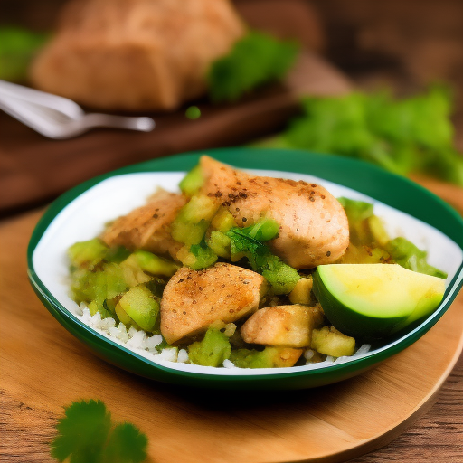 Ensalada de pollo y aguacate