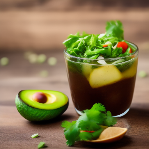 Ensalada de atún y aguacate con vinagreta de cilantro