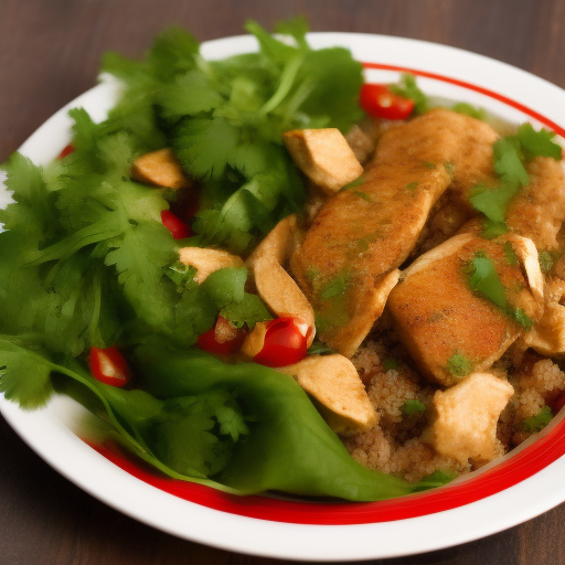 Ensalada de quinoa con pollo a la parrilla