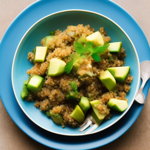 Ensalada de quinoa y aguacate con vinagreta de miel y limón