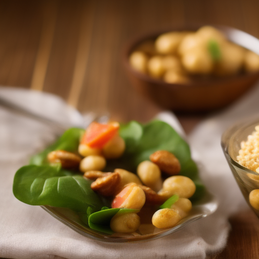 Ensalada de garbanzos con aderezo de yogur