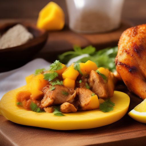 Pollo con Salsa de Mango