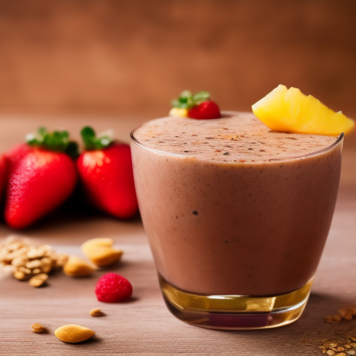 Smoothie de frutas y avena