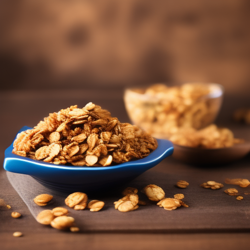 Deliciosa merienda de granola y plátano