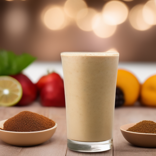 Batido de frutas y avena