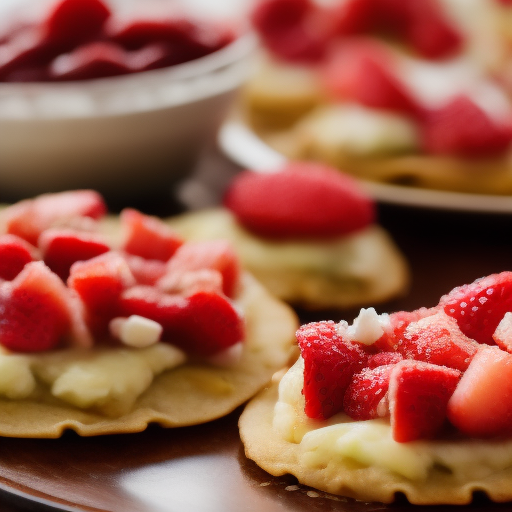 Tostadas francesas con salsa de fresa