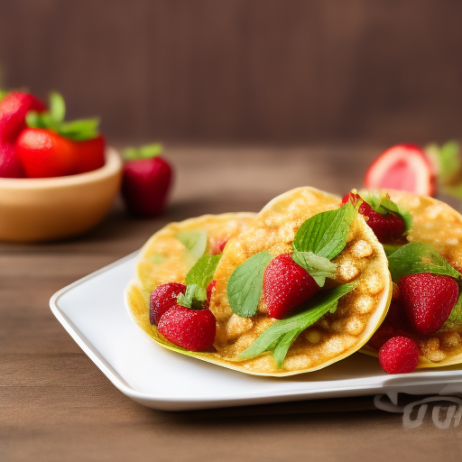 Tostadas francesas con frutas frescas