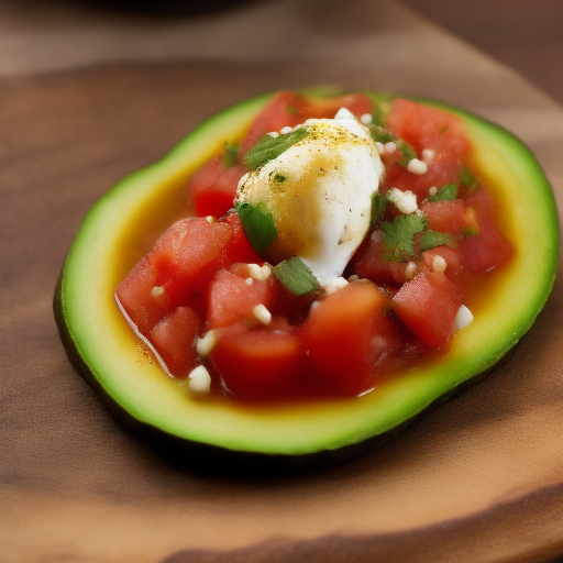 Tostadas de aguacate con huevo poché y salsa de tomate