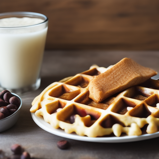 Waffles de plátano y avena