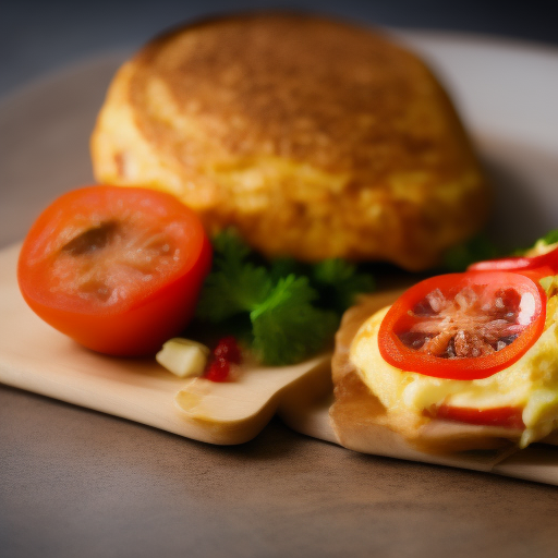 Omelette de Espinacas y Champiñones