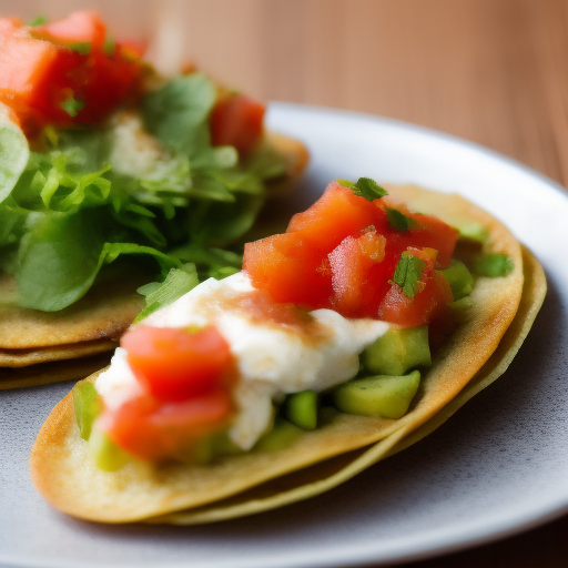 Tostadas de aguacate con huevo y salsa de tomate