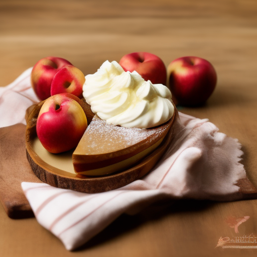 Tarta de manzana y queso mascarpone