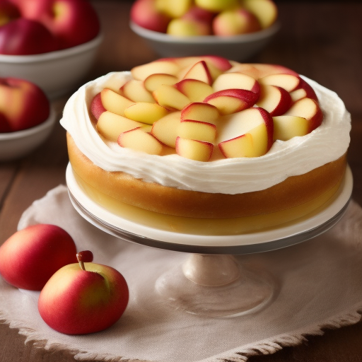 Tarta de manzana y caramelo