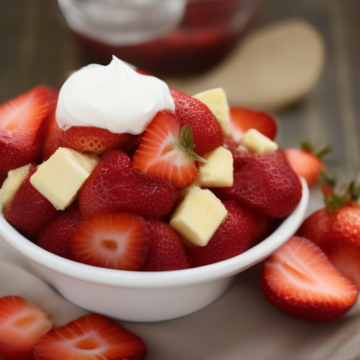 Tarta de fresas y crema de queso