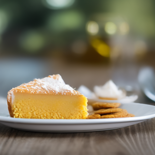 Cheesecake de maracuyá y galleta de coco