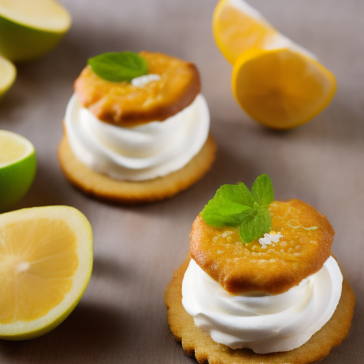 Mini tartas de limón y merengue